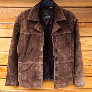 dELIA*s Women’s Brown suede leather jacket Size: L